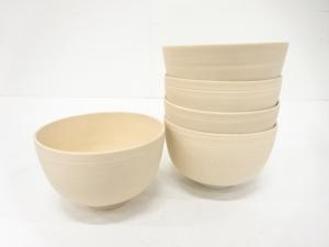 真葛焼　素地　茶碗　5客揃